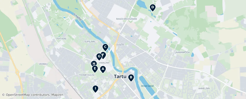 Map of Dorpat