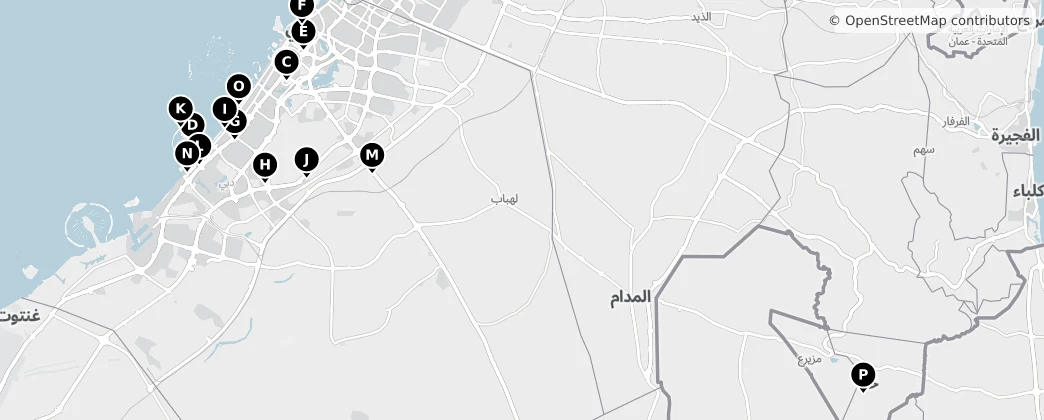 Map of Dubai