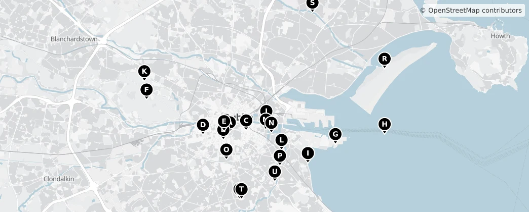 Map of Dublin