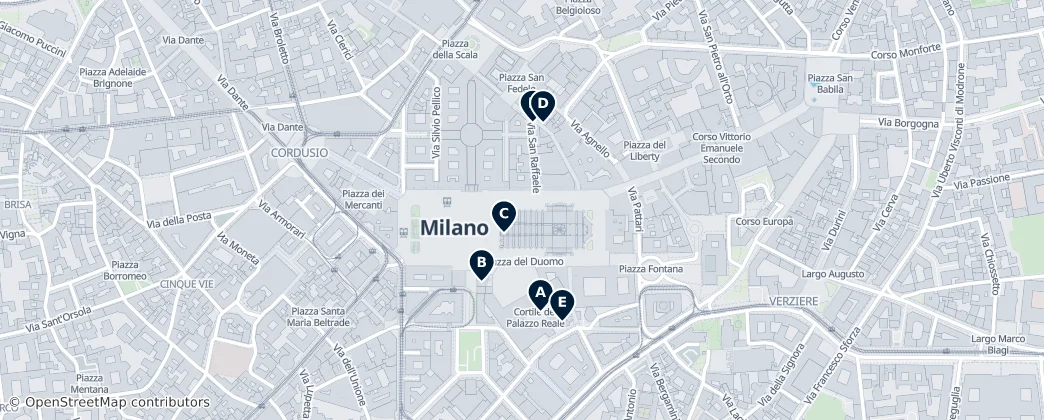 Map of Duomo
