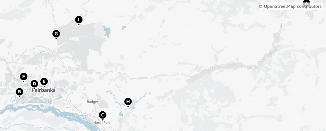 Map of Fairbanks North Star Borough