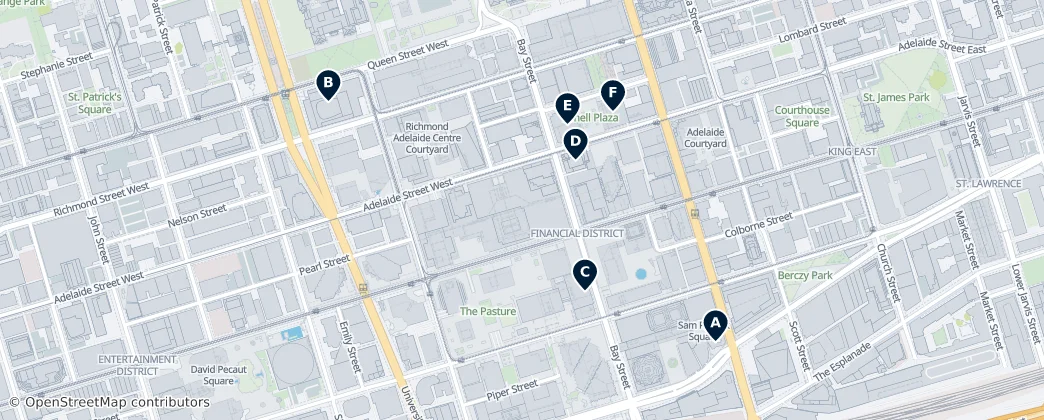 Map of Financial District