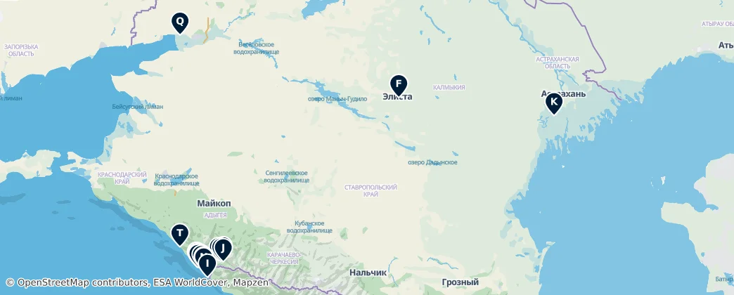 Map of Südrussland