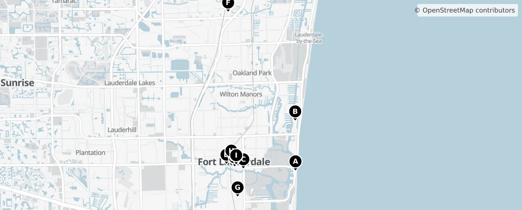 Map of Fort Lauderdale
