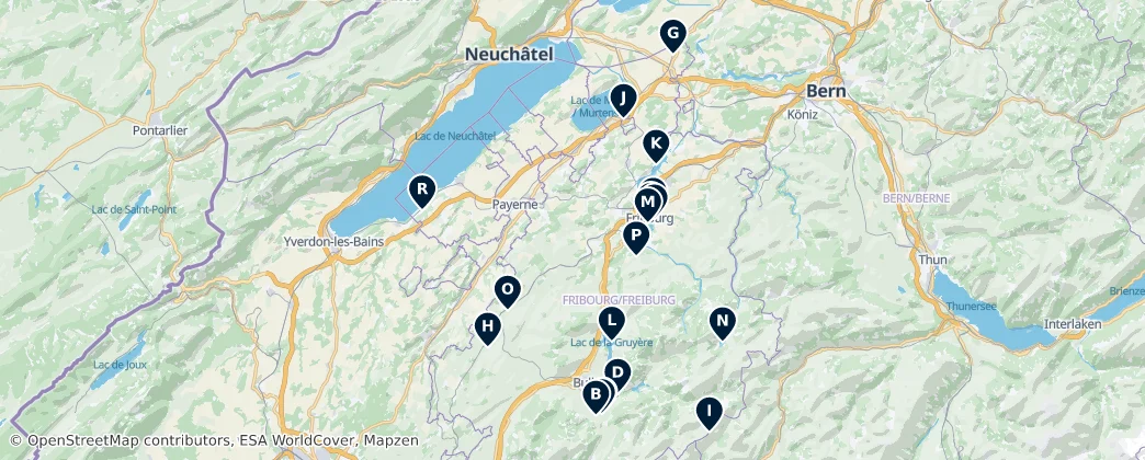 Map of Freiburg