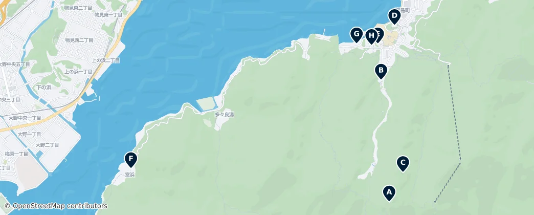 Map of Miyajimacho