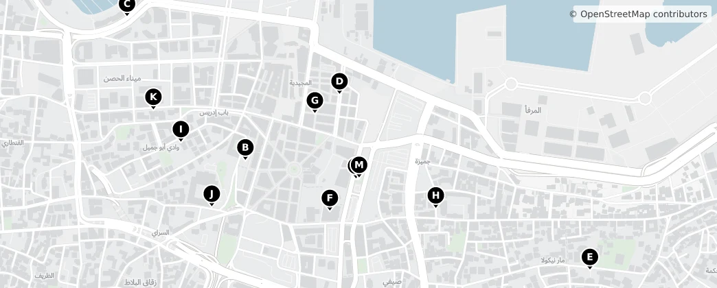 Map of Gouvernement Beirut