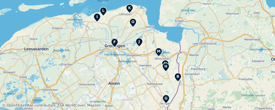 Map of Groningen