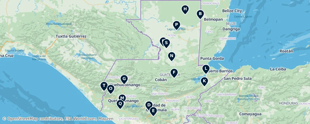 Map of Guatemala