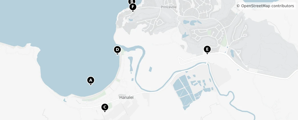Map of Hanalei