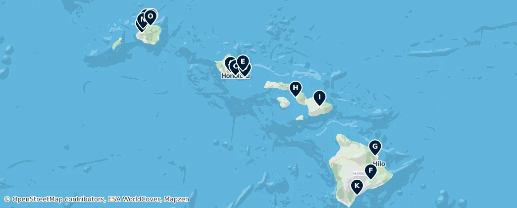 Map of Hawaii