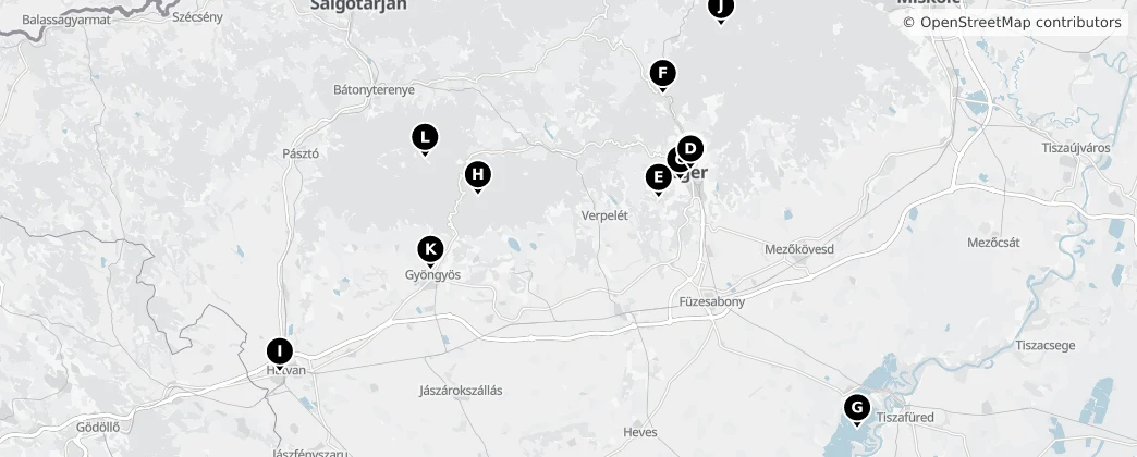 Map of Komitat Heves