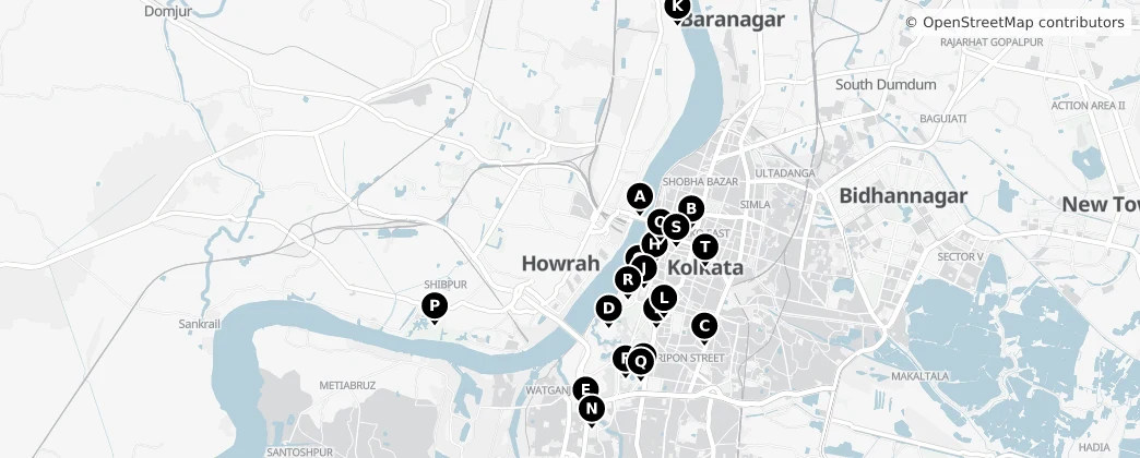 Map of Howrah