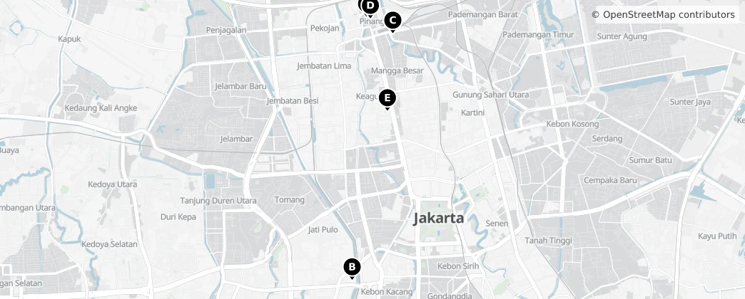 Map of Westjakarta