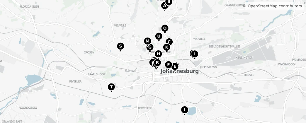 Map of Johannesburg