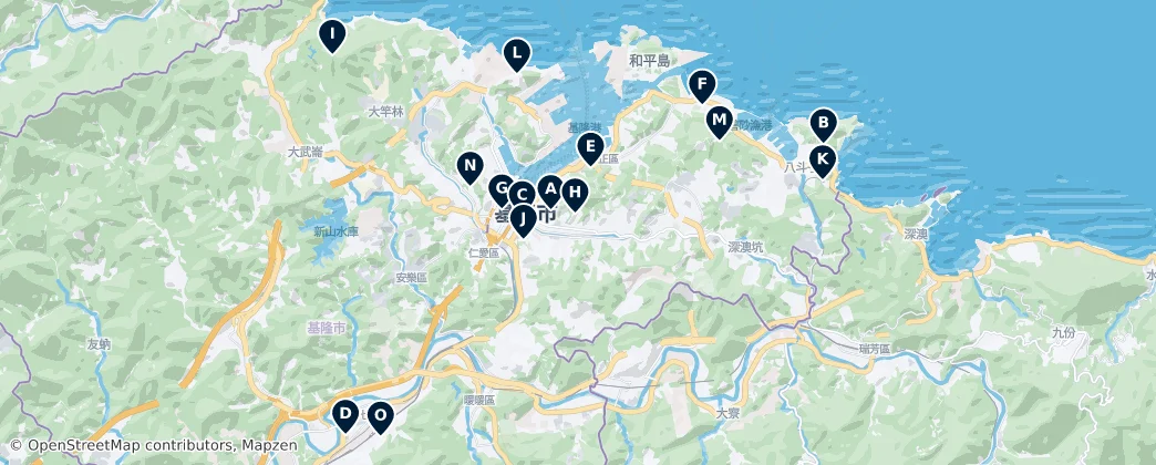 Map of Keelung