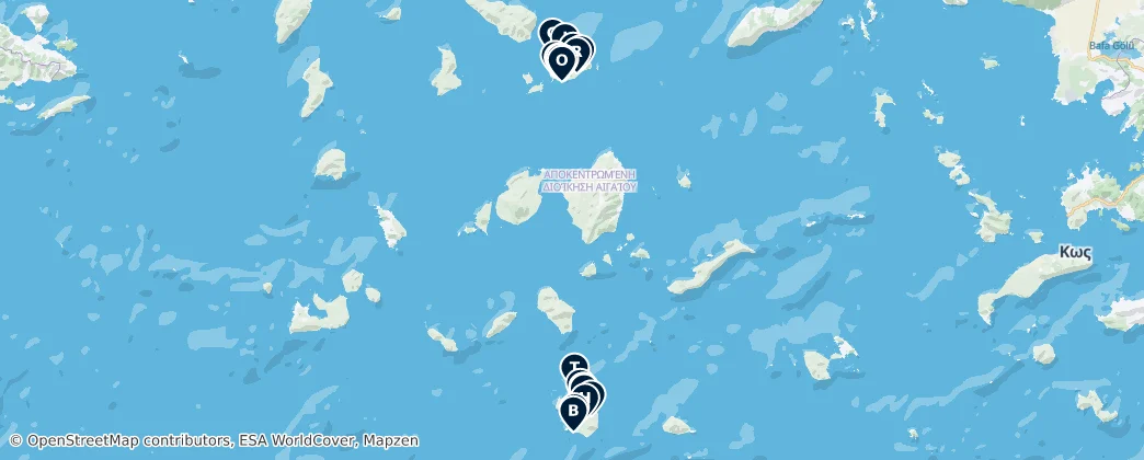 Map of Kykladen