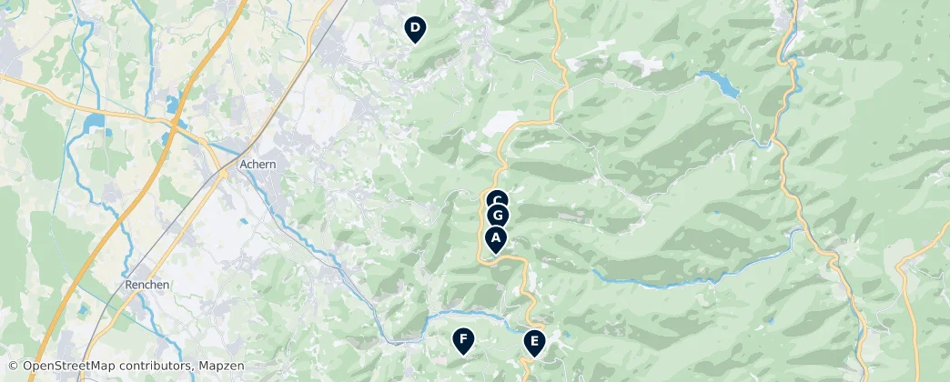 Map of Landkreis Bühl