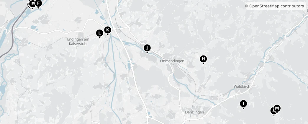 Map of Landkreis Emmendingen