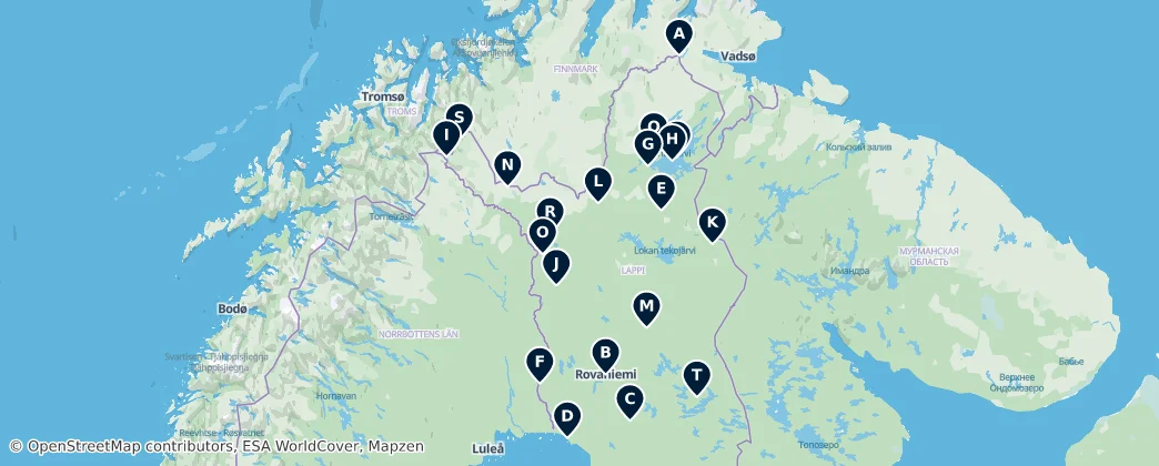 Map of Lappland