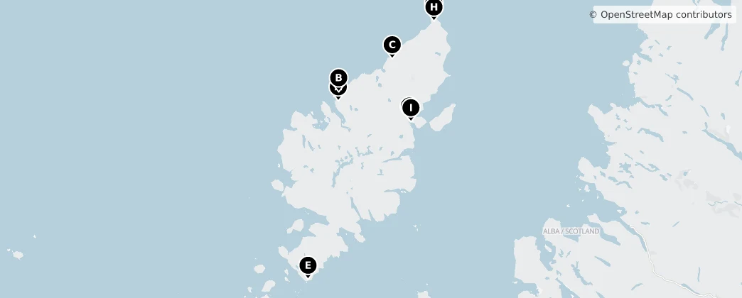 Map of Lewis and Harris