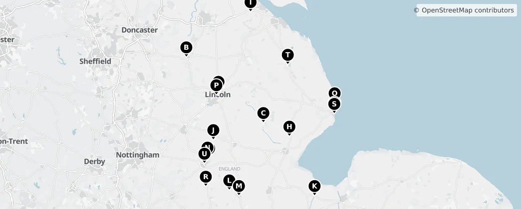 Map of Lincolnshire
