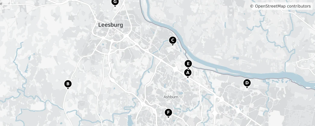 Map of Loudoun County