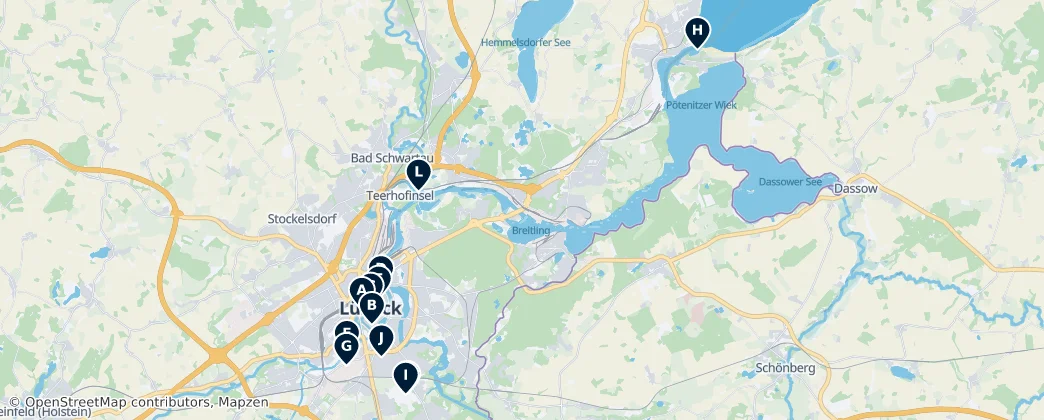 Map of Lübeck