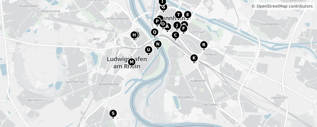 Map of Ludwigshafen am Rhein