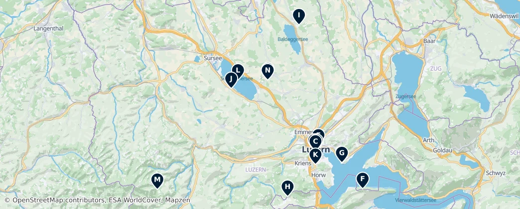 Map of Luzern