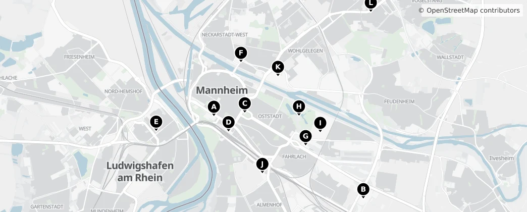 Map of Mannheim