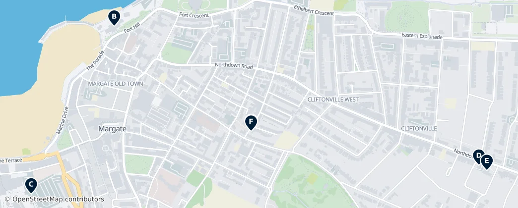 Map of Margate