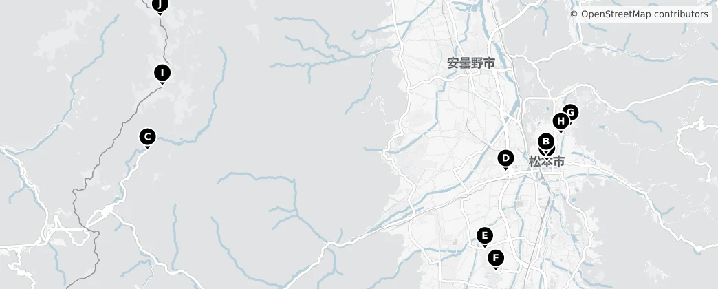 Map of Matsumoto