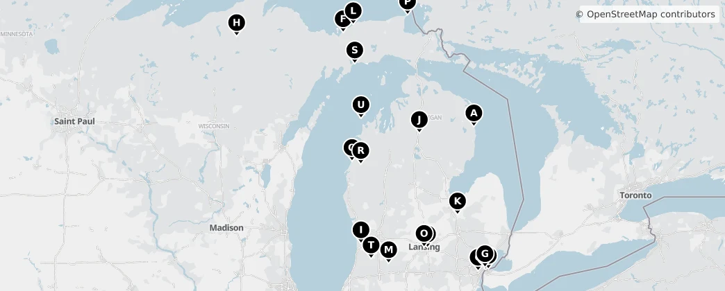 Map of Michigan