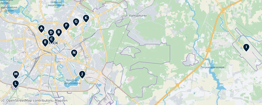 Map of Minsk