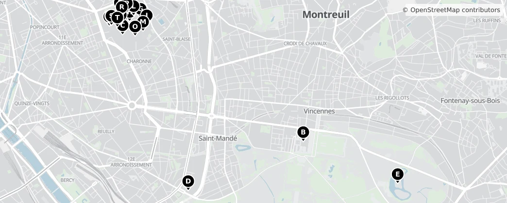Map of Montreuil