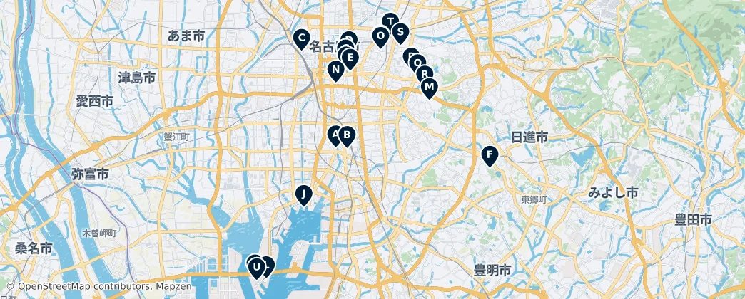 Map of Nagoya