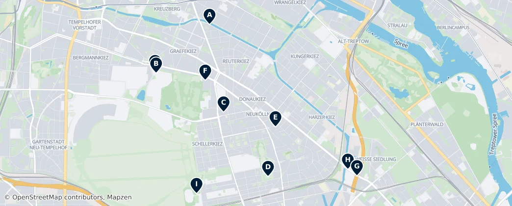 Map of Neukölln