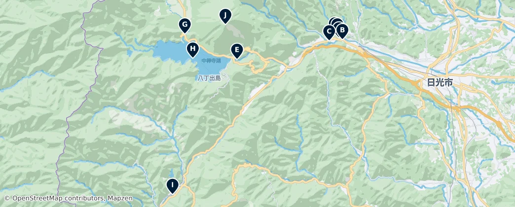 Map of Nikkō