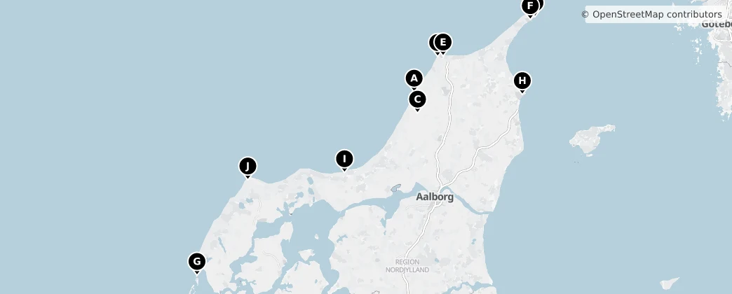 Map of Vendsyssel-Thy