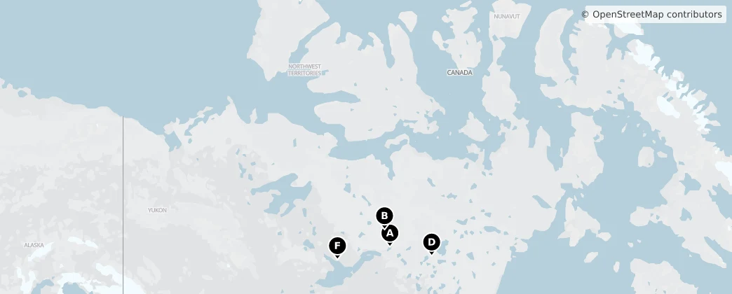 Map of Nordwest-Territorien