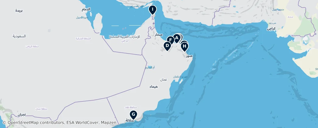 Map of Oman