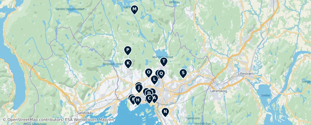 Map of Oslo