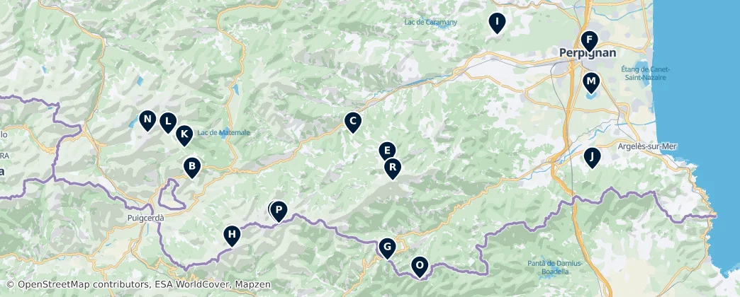 Map of Département Pyrénées-Orientales