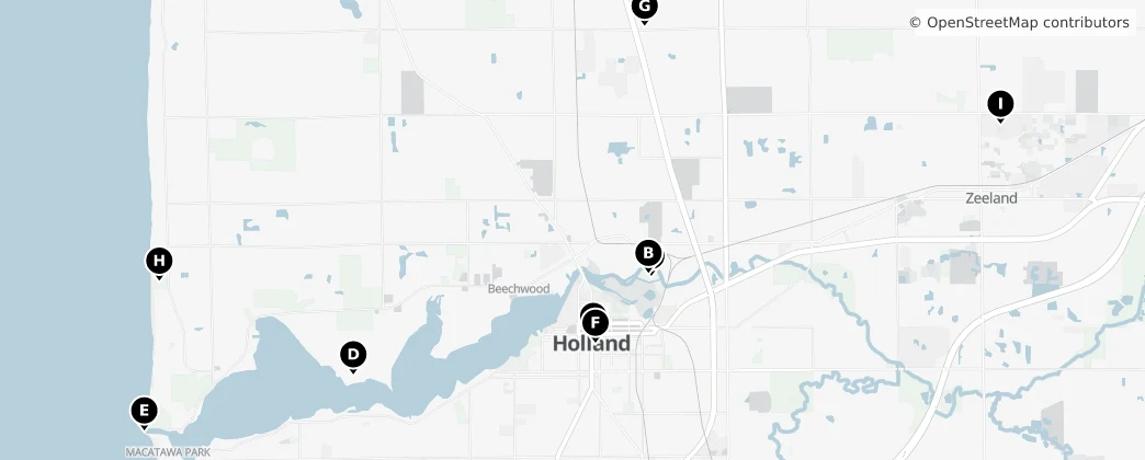 Map of Ottawa County