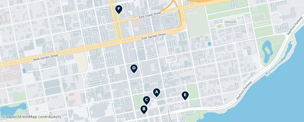 Map of Pensacola