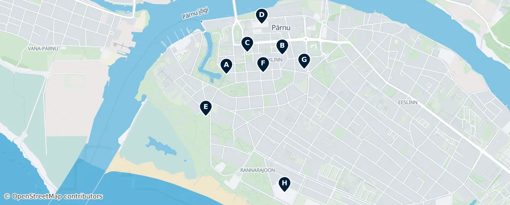 Map of Pernau