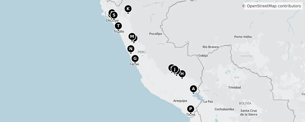 Map of Peru