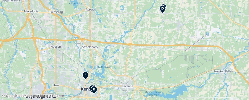 Map of Portage County