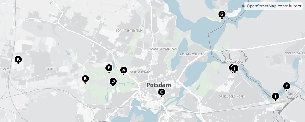 Map of Potsdam